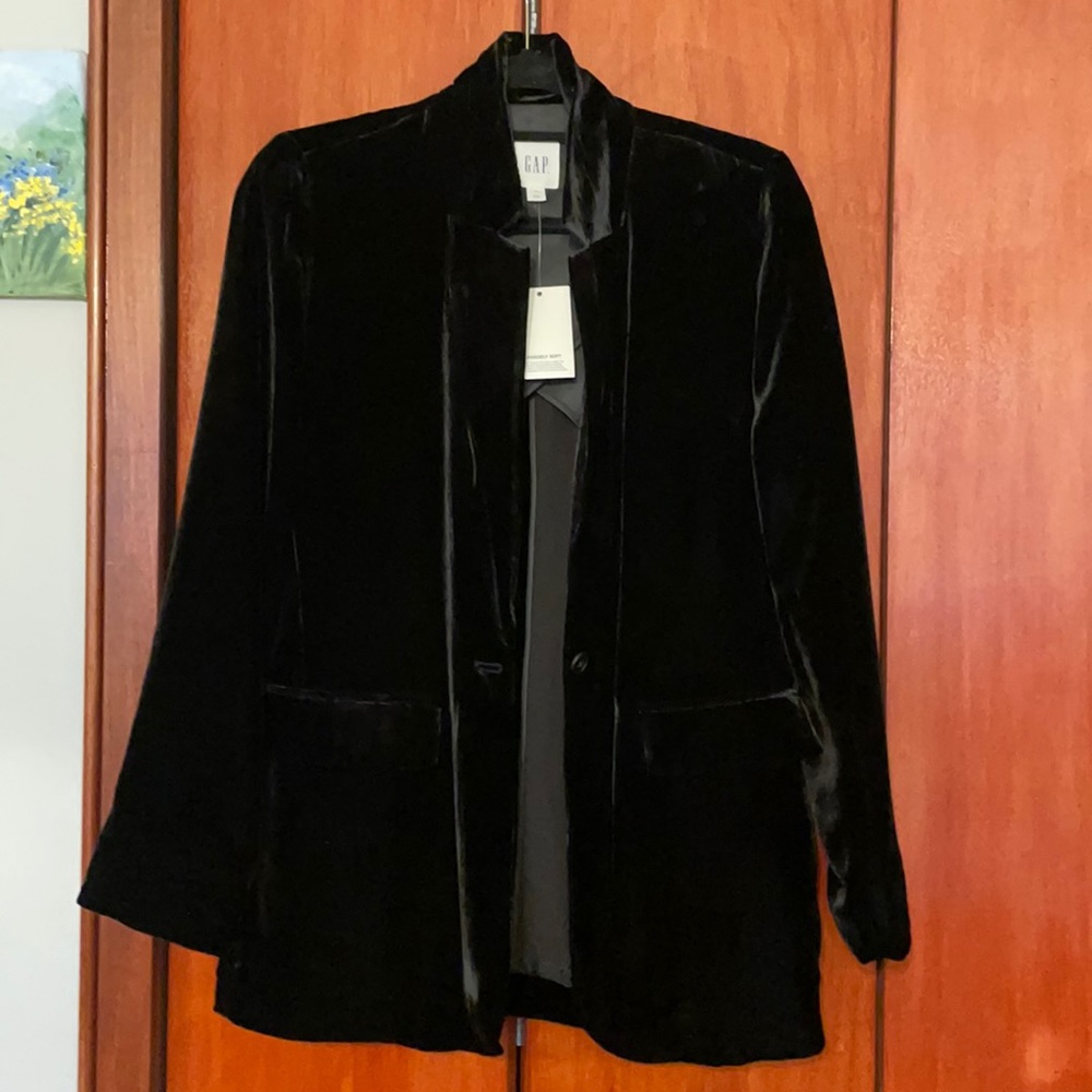 Black Velvet oversized blazer